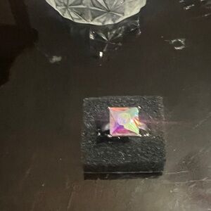 Paparazzi Silver Iridescent Square Ring